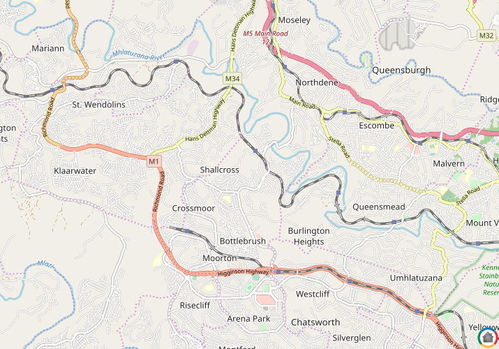 Map location of Shallcross 